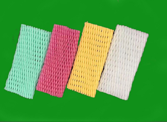 EPE LDPE Materials Fruit Packaging Net Yellow Color